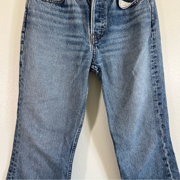 Reformation Mid-Rise Crop-Flare Denim Jeans 25 - Picture 3 of 13